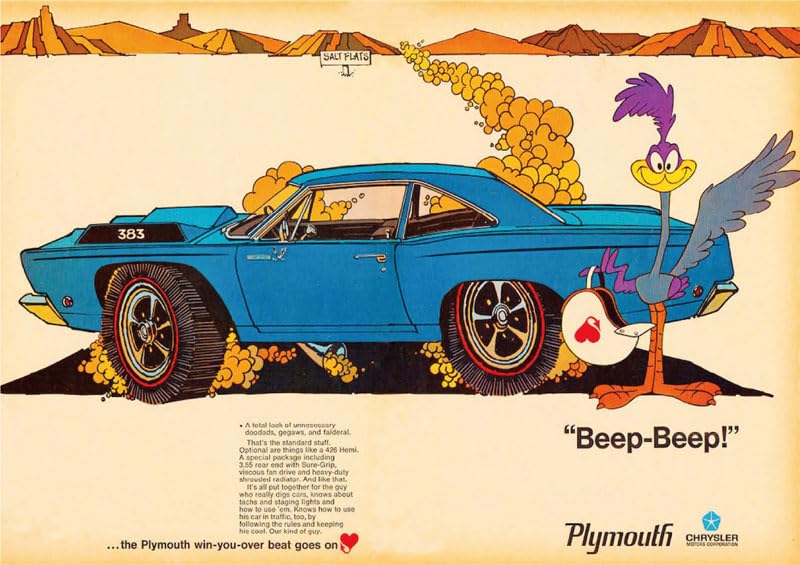 Amazon.co.jp: ポスター Plymouth ロードランナー Road Runner